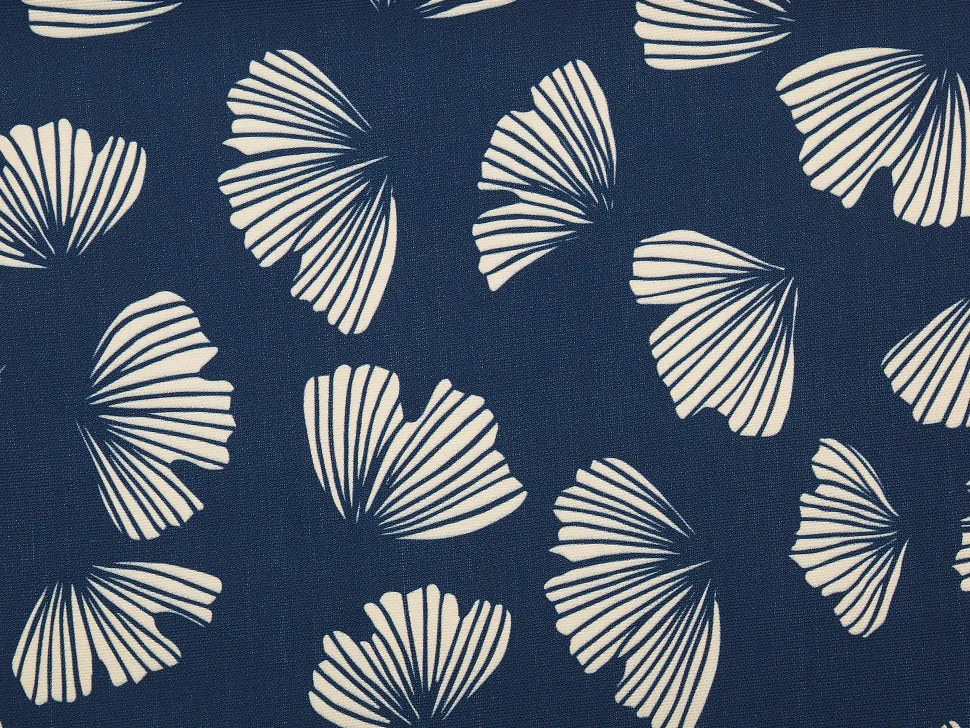 Conjunto De 2 Tecidos Azul Marinho Com Flores Para Espreguicadeiras Anzio/Avellino