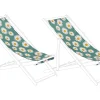 Conjunto De 2 Tecidos Com Camomilas Para Espreguicadeiras Anzio/Avellino