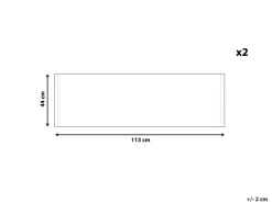 Conjunto De 2 Tecidos Com Folhas Para Espreguicadeiras Anzio / Avellino