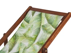 Conjunto De 2 Tecidos Com Folhas Verdes Para Espreguicadeiras Anzio/Avellino