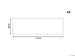 Conjunto De 2 Tecidos Cor De Areia Para Espreguicadeiras Anzio/Avellino