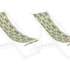 Conjunto De 2 Tecidos Multicolor De Motivo Floral Para Espreguicadeiras Anzio/Avellino