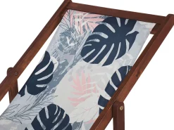 Conjunto De 2 Tecidos Multicolor Com Folhas Para Espreguicadeiras Anzio/Avellino