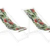 Conjunto De 2 Tecidos Multicolor Com Tucanos Para Espreguicadeiras Anzio/Avellino