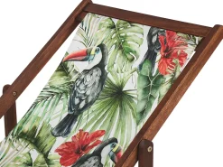 Conjunto De 2 Tecidos Multicolor Com Tucanos Para Espreguicadeiras Anzio/Avellino