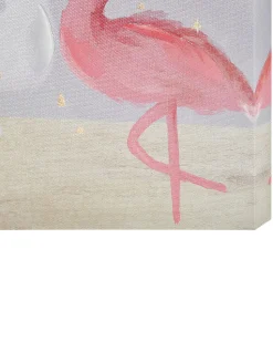 Conjunto De 3 Telas Com Impressoes Em Rosa E Cinzento 30 X 30 Cm Timia