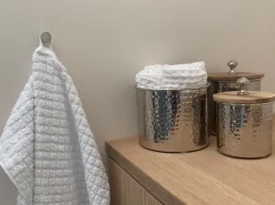 Conjunto De 4 Toalhas Brancas De Algodao Atai