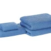 Conjunto De 4 Toalhas De Algodao Azuis Areora
