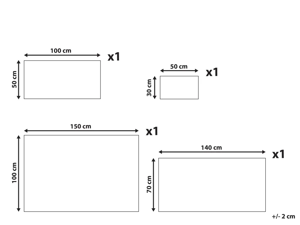 Conjunto De 4 Toalhas De Algodao Azuis Areora