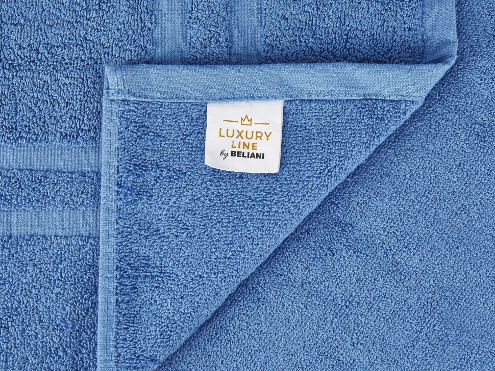 Conjunto De 9 Toalhas De Algodao Azuis Areora