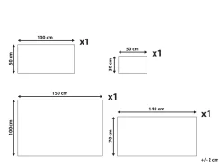 Conjunto De 4 Toalhas De Algodao Branco Areora