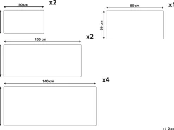 Conjunto De 9 Toalhas Em Algodao Branco Mitiaro
