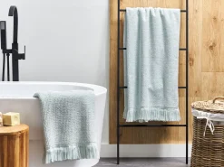 Conjunto De 2 Toalhas Em Algodao Verde Menta Atiu