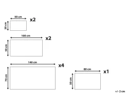 Conjunto De 9 Toalhas Em Algodao Rosa Pastel Atiu