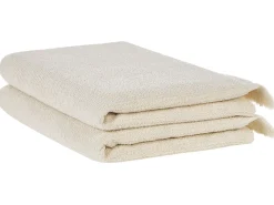 Conjunto De 2 Toalhas Em Algodao Creme Atiu