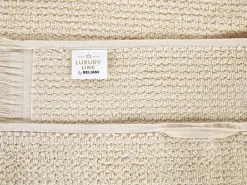 Conjunto De 2 Toalhas Em Algodao Creme Atiu