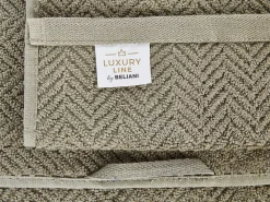 Conjunto De 9 Toalhas Em Algodao Verde Azeitona Mitiaro