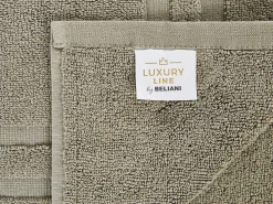 Conjunto De 9 Toalhas Em Algodao Verde Azeitona Mitiaro