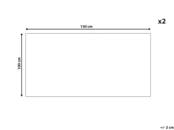 Conjunto De 2 Toalhas Em Algodao Cinzento Mitiaro