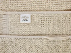 Conjunto De 9 Toalhas Em Algodao Creme Atiu