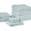Conjunto De 9 Toalhas Em Algodao Verde Menta Atiu