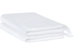 Conjunto De 2 Toalhas Em Algodao Branco Atiu