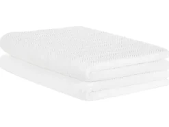 Conjunto De 2 Toalhas Em Algodao Branco Mitiaro