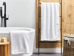 Conjunto De 2 Toalhas Em Algodao Branco Mitiaro