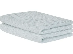 Conjunto De 2 Toalhas Em Algodao Verde Menta Mitiaro