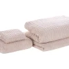 Conjunto De 4 Toalhas Rosa De Algodao Atai