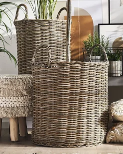 Conjunto De 2 Vasos Para Plantas Cor De Areia Bitola