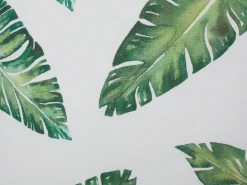 Conjunto De Almofadas Decorativas Com Padrao De Folhas 45 X 45 Cm Verde Escuro Dianella