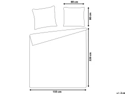 Conjunto De Capa De Edredao Em Algodao Acetinado Branco E Rosa 155 X 220 Cm Larynhill