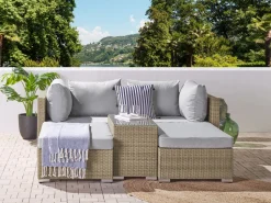 Conjunto De Capas De Almofada Para Exterior Cinzentas Noto