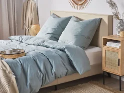 Conjunto De Capas De Edredao Em Algodao Acetinado Cinzento Claro 220 X 240 Cm Avondale