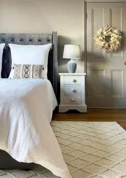 Conjunto De Capas De Edredao Em Algodao Acetinado Branco 220 X 240 Cm Avondale