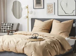 Conjunto De Capas De Edredao Em Algodao Acetinado Creme 220 X 240 Cm Avondale