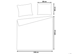 Conjunto De Capas De Edredao Em Algodao Acetinado Creme 220 X 240 Cm Avondale