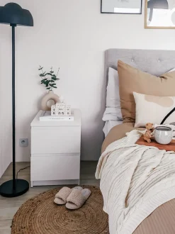 Conjunto De Capas De Edredao Em Algodao Acetinado Creme 220 X 240 Cm Avondale