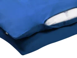 Conjunto De Capas Edredao Em Algodao Acetinado Azul Escuro 220 X 240 Cm Harmonridge