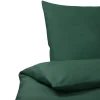 Conjunto De Capas Edredao Em Algodao Acetinado Verde Escuro 220 X 240 Cm Harmonridge