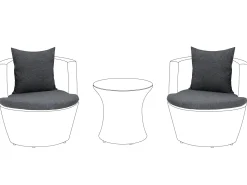 Conjunto De Capas Para Almofada Cinzento Capri