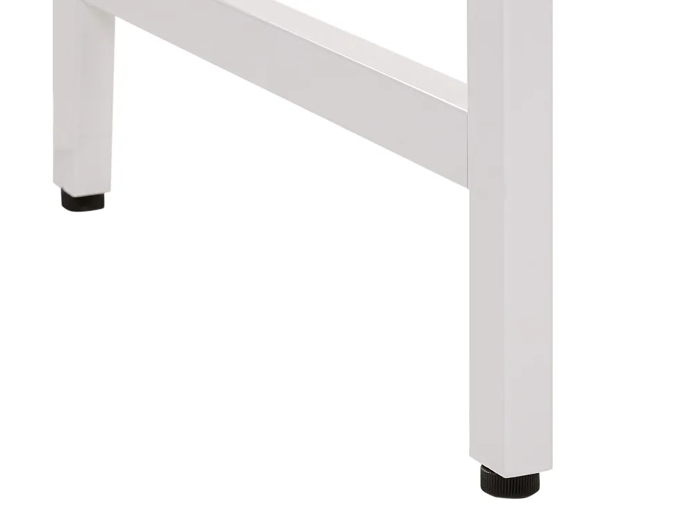 Conjunto De Escritorio Em Branco E Madeira Clara Foster/Carter