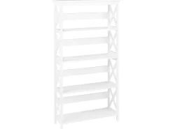 Conjunto De Escritorio Em Branco E Madeira Clara Foster/Carter