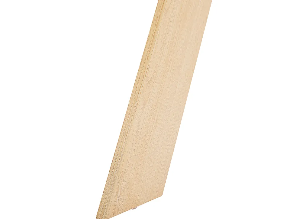 Conjunto De Escritorio Em Branco E Madeira Clara Jenks/Hamden