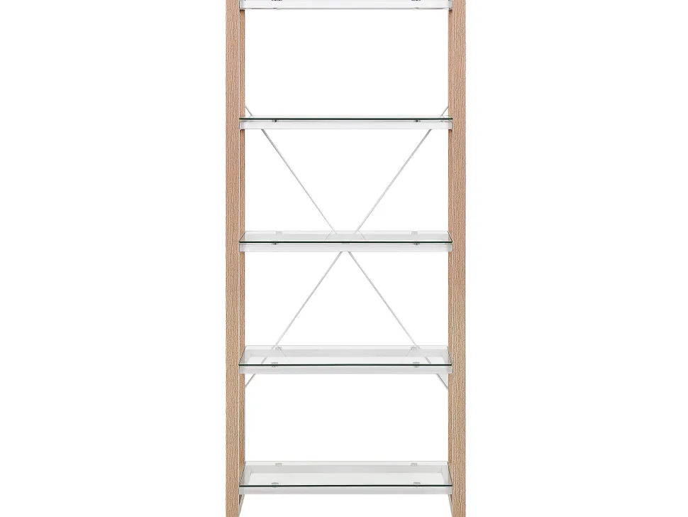 Conjunto De Escritorio Em Branco E Madeira Clara Jenks/Hamden