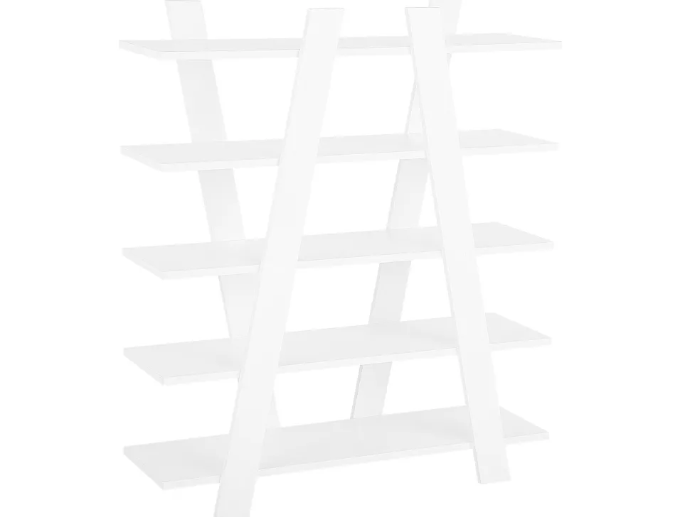 Conjunto De Escritorio Em Branco E Madeira Clara Escalante/Sheslay