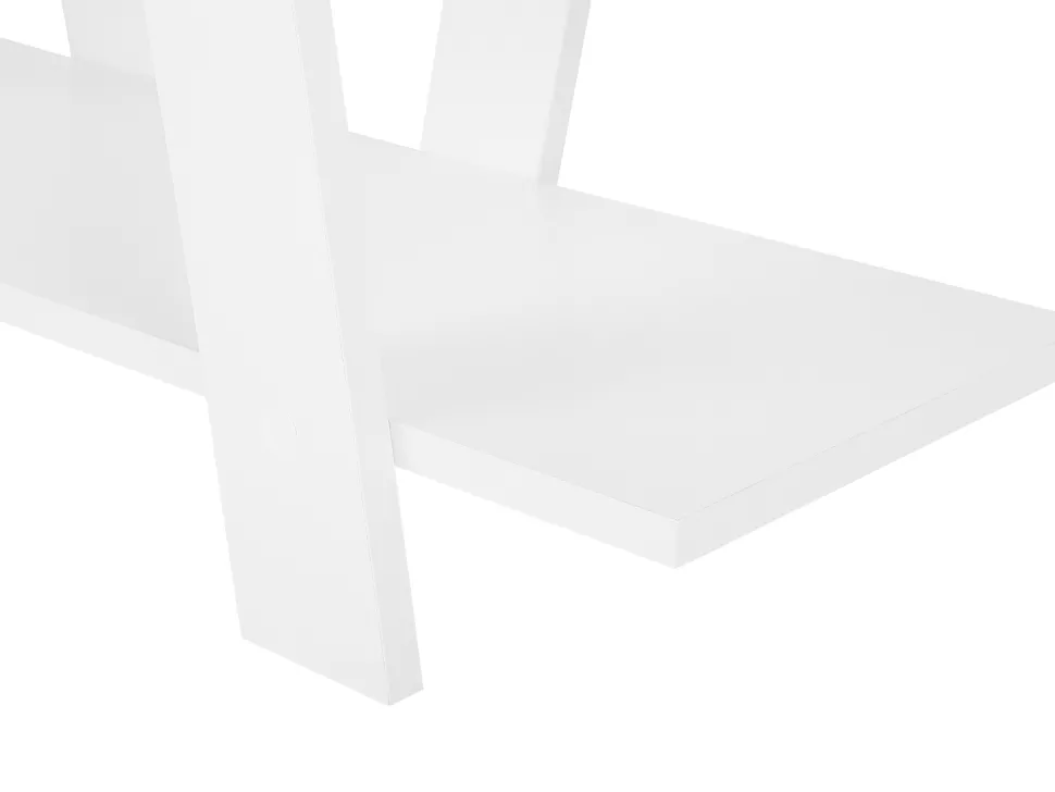 Conjunto De Escritorio Em Branco E Madeira Clara Escalante/Sheslay