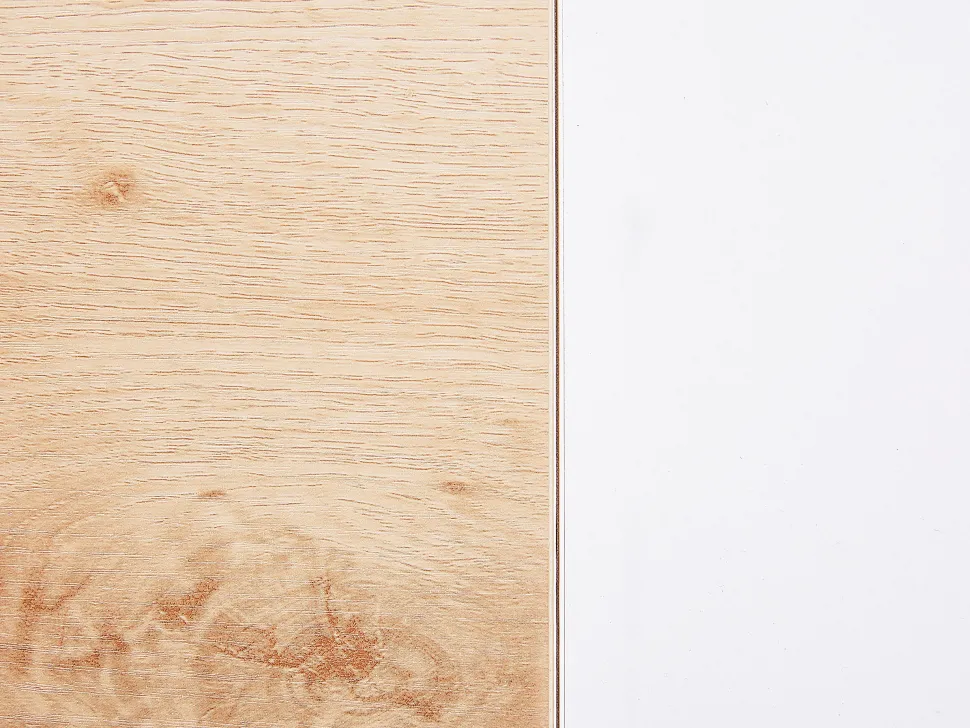 Conjunto De Escritorio Em Branco E Madeira Clara Foster/Hamden