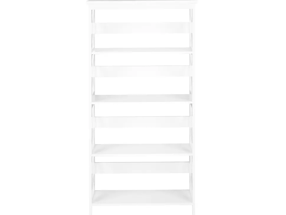 Conjunto De Escritorio Em Branco E Madeira Clara Foster/Hamden